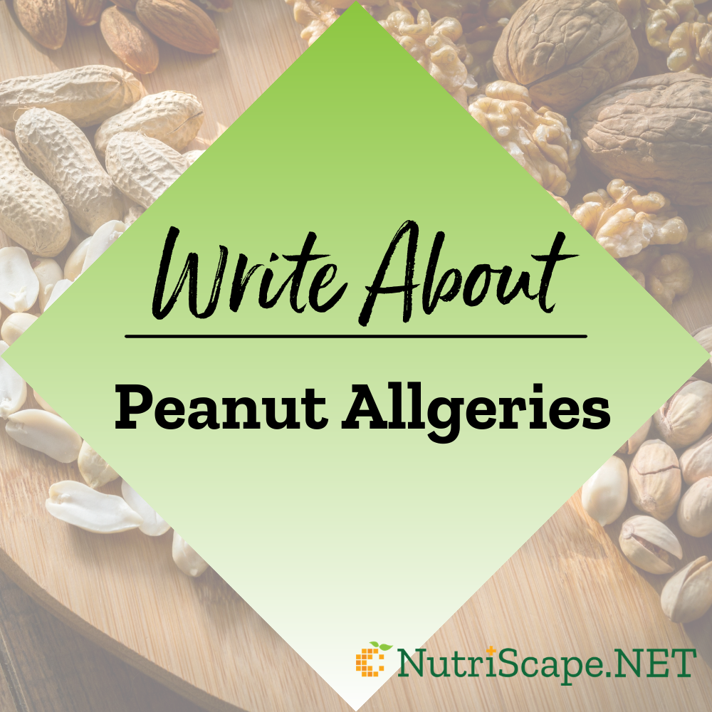 write about peanut allergies
