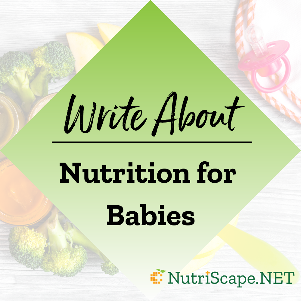write about nutrition for babies