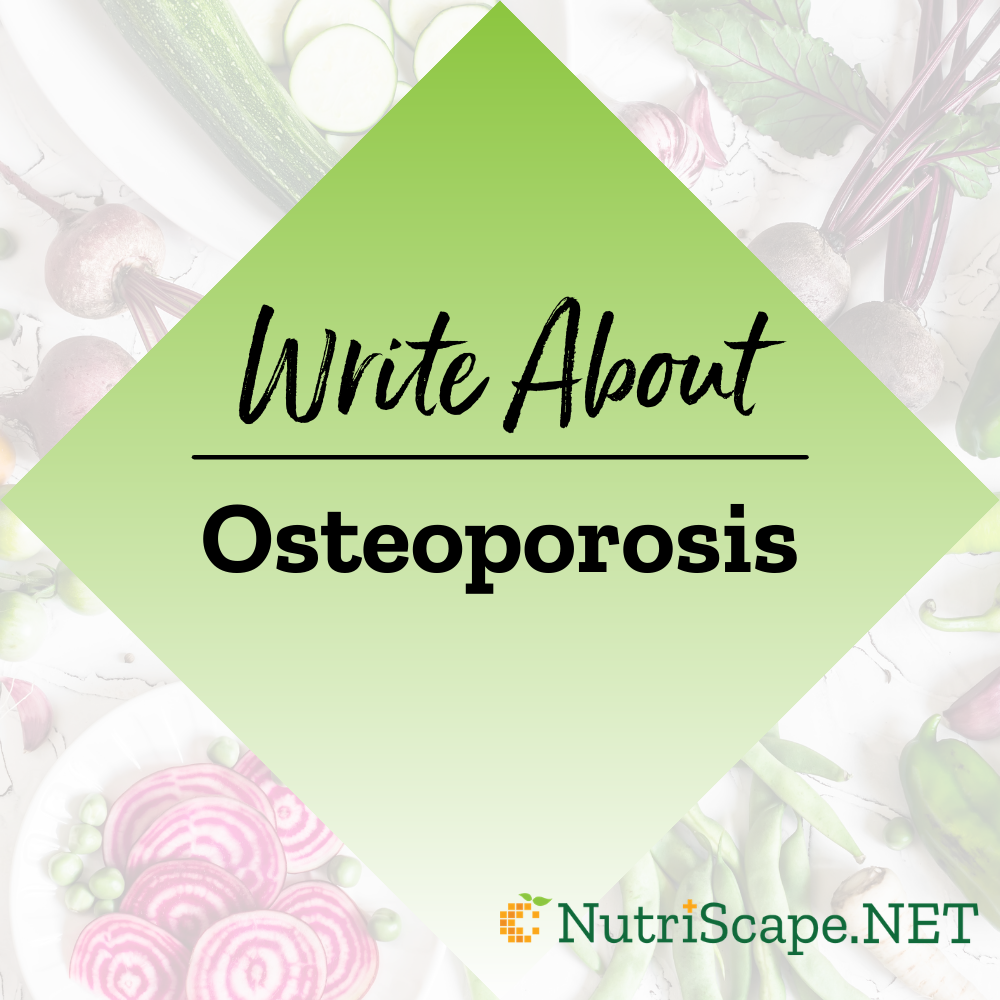 write about osteoporosis