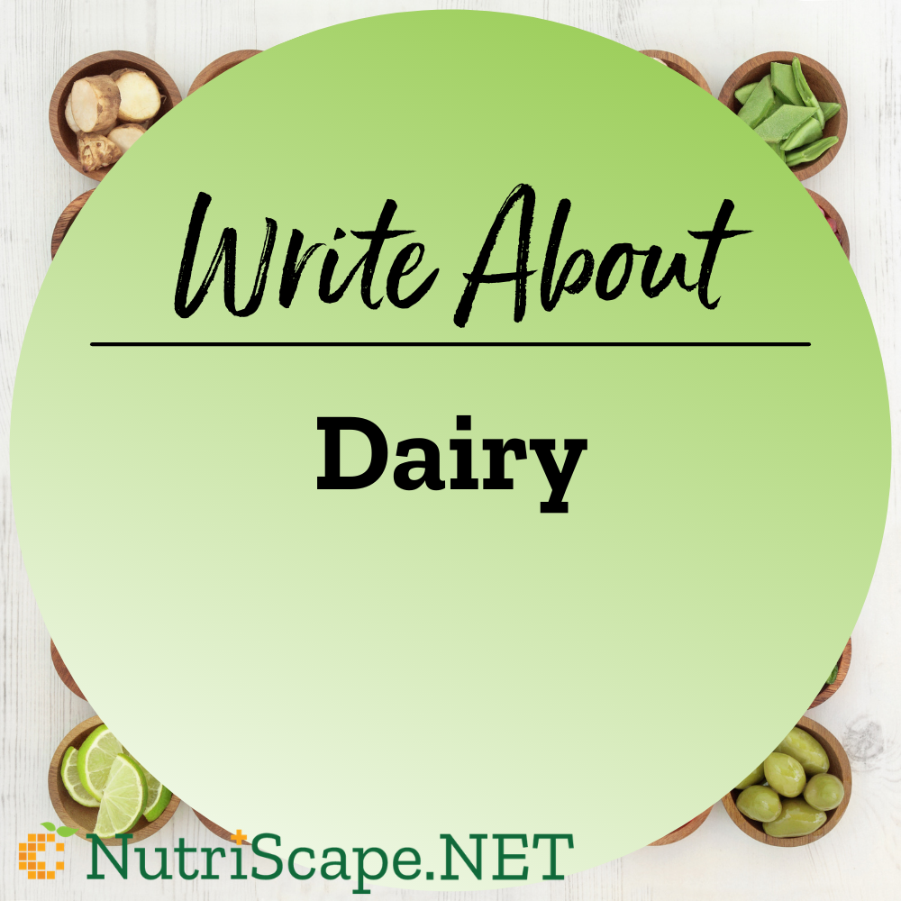 write about dairy