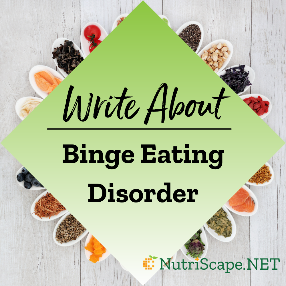 write about binge eating disorder