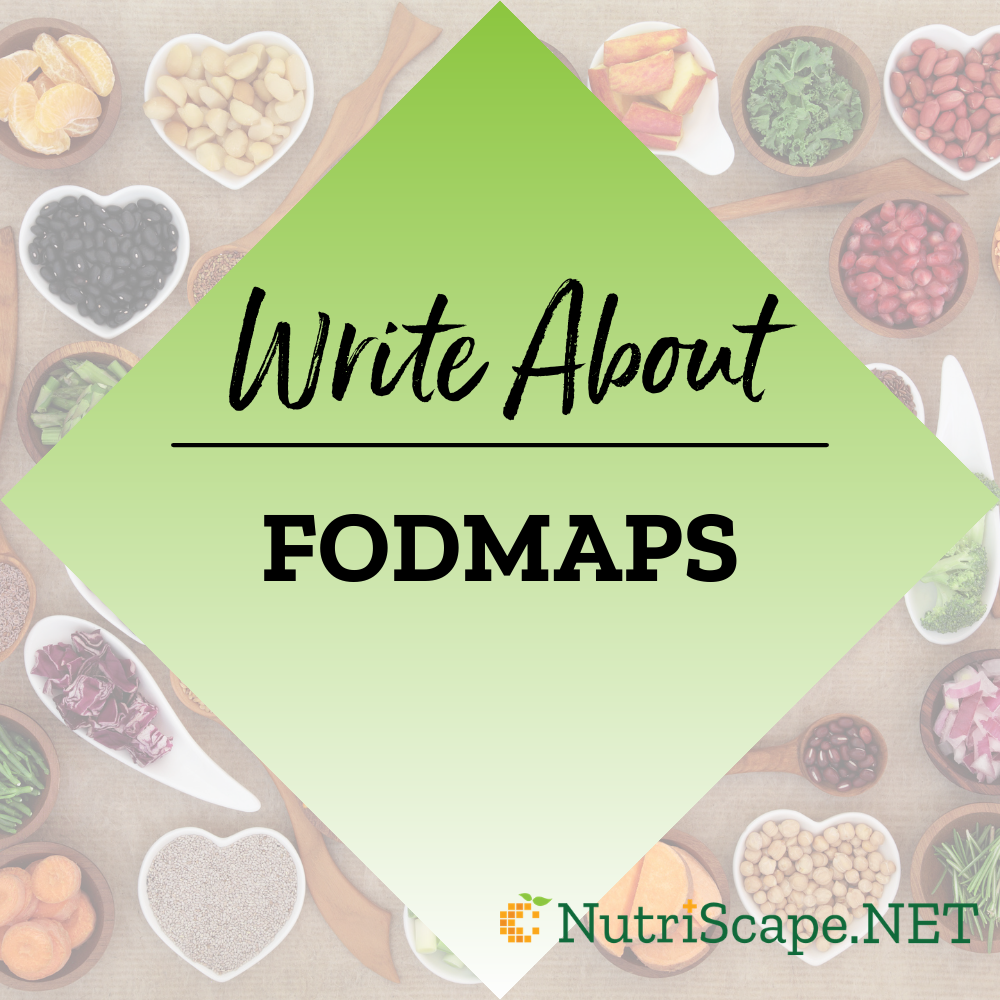 write about fodmaps