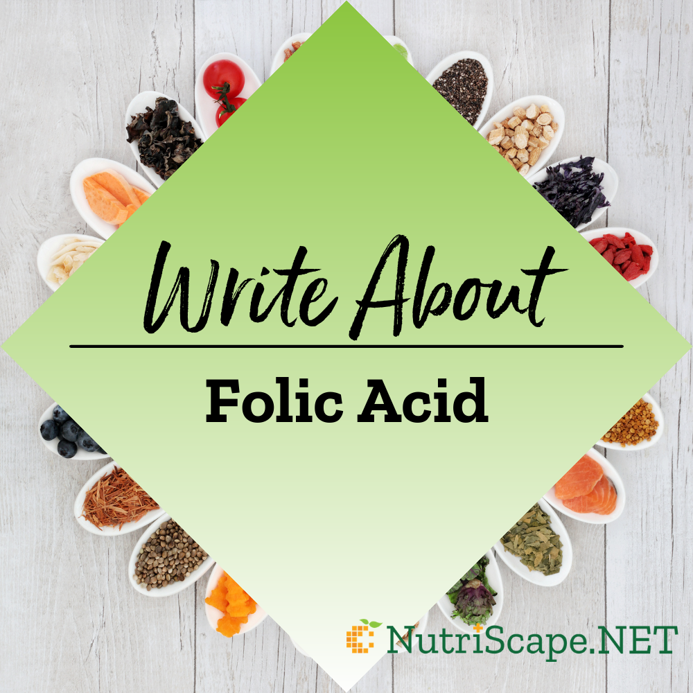 write about folic acid