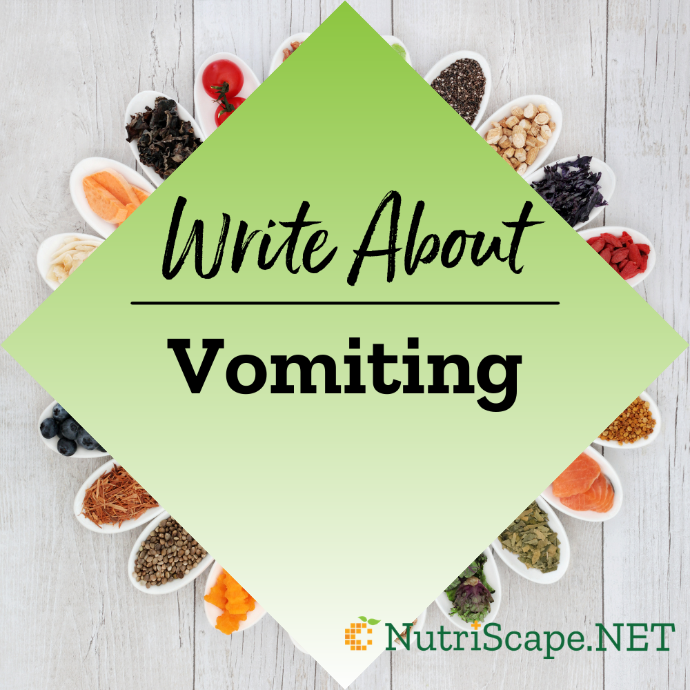 write about vomiting