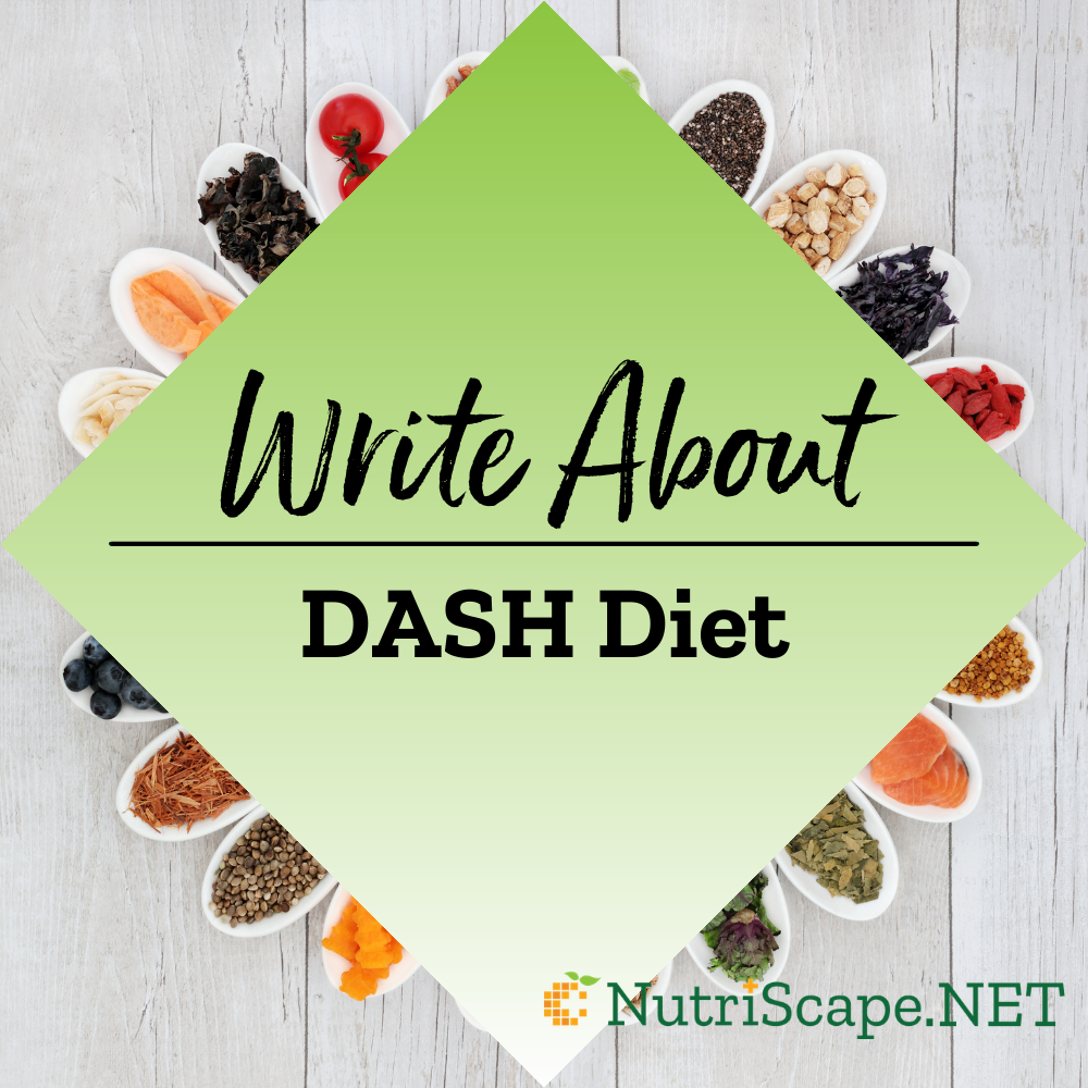 write about dash diet