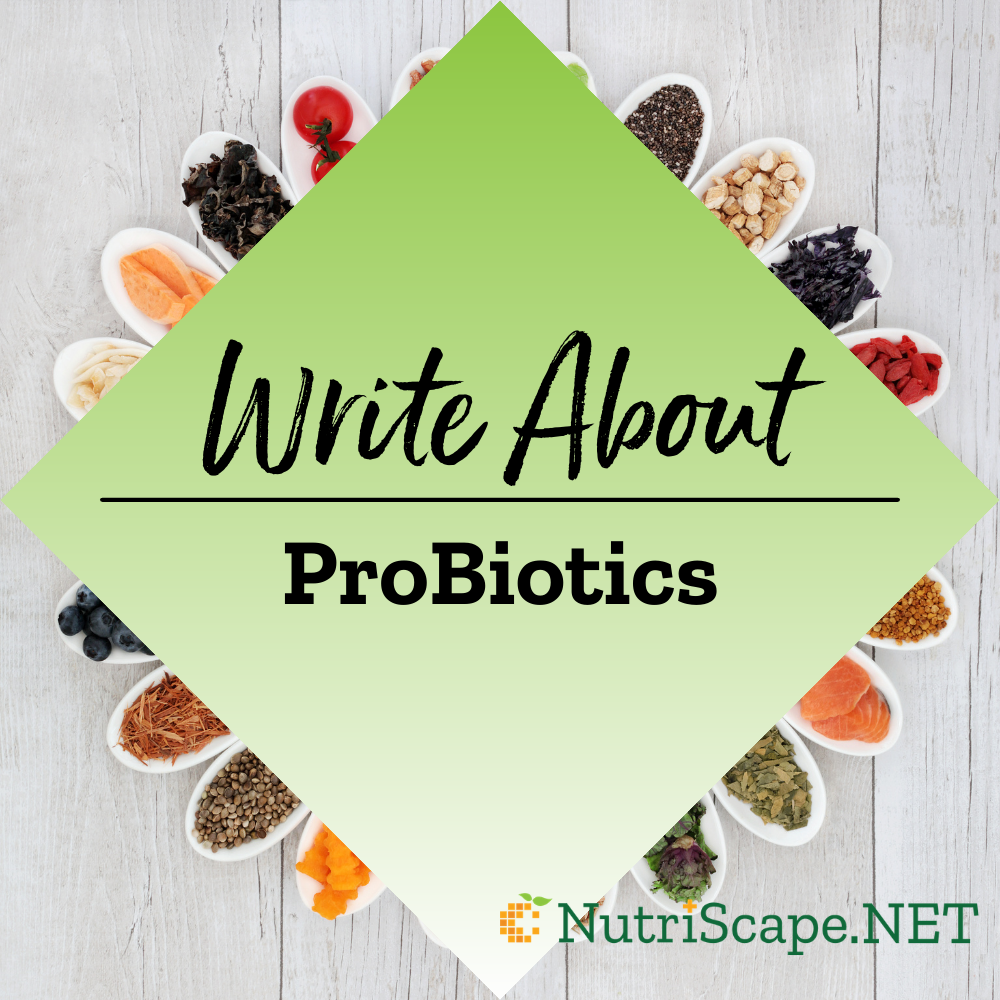 write about probiotics