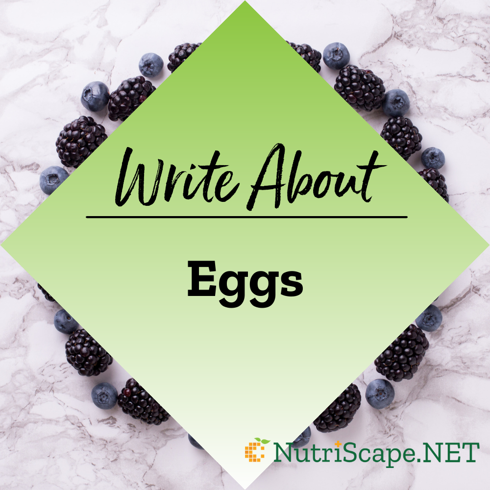 write about eggs