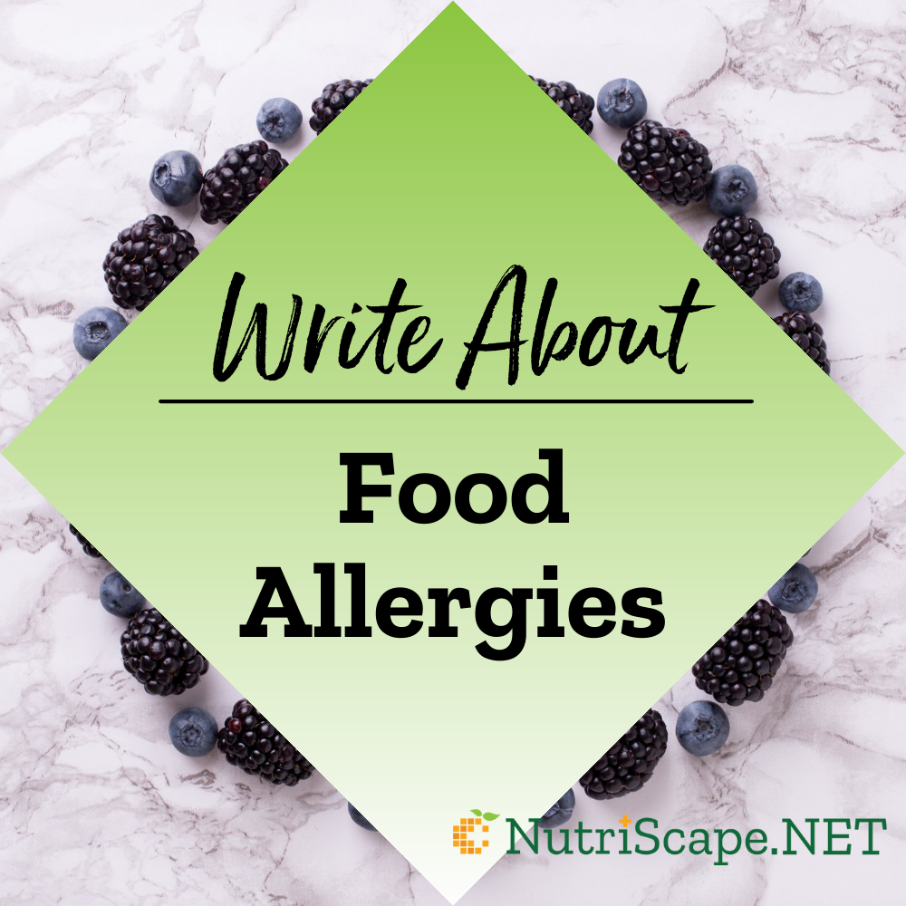 write about food allergies