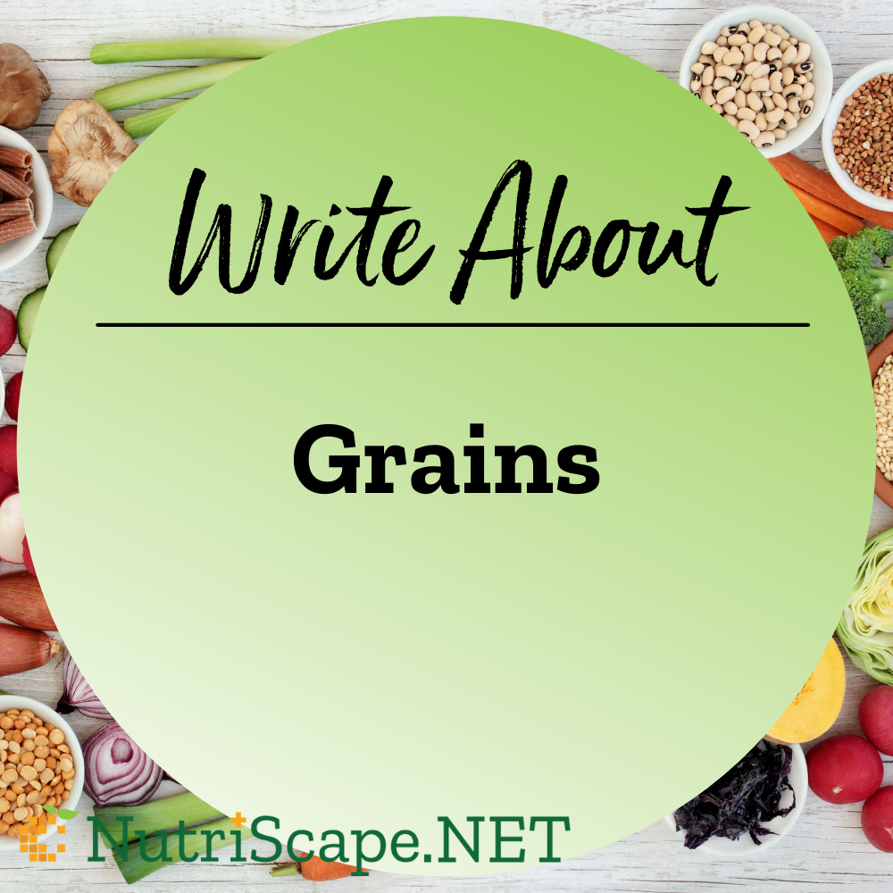 write about grains