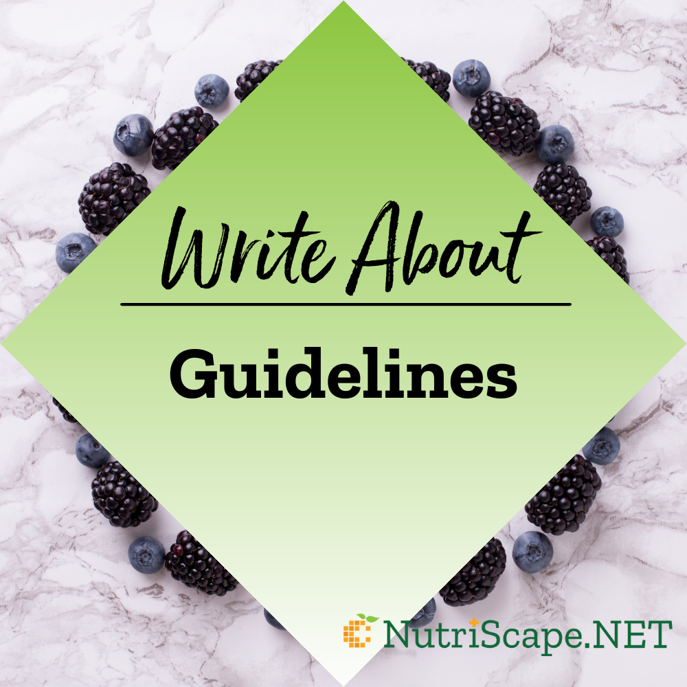 write about guidelines