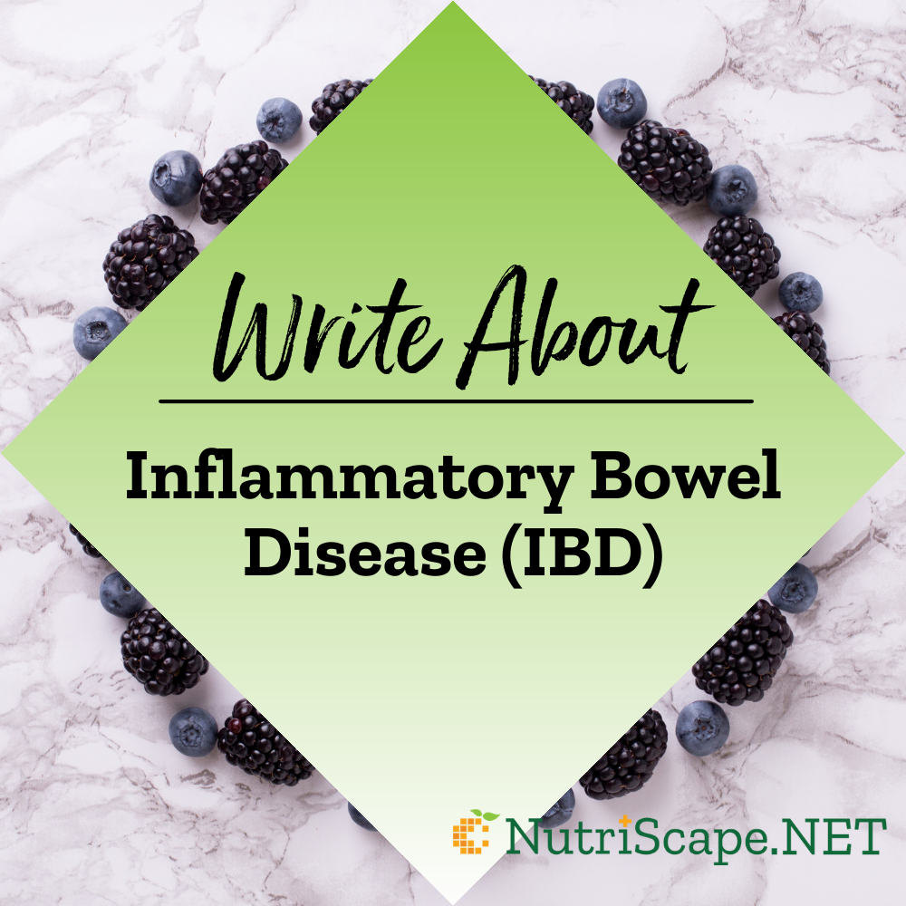 write about inflammatory bowel disease (IBD)