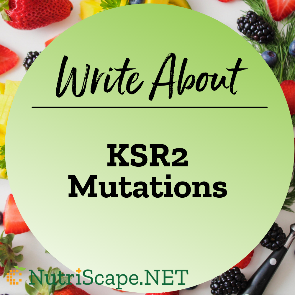 write about KSR2 mutations