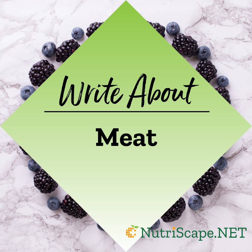 write about meat