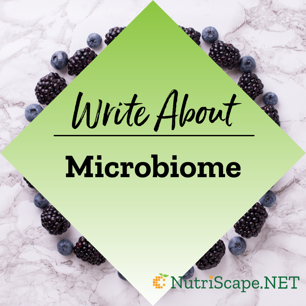 write about microbiome
